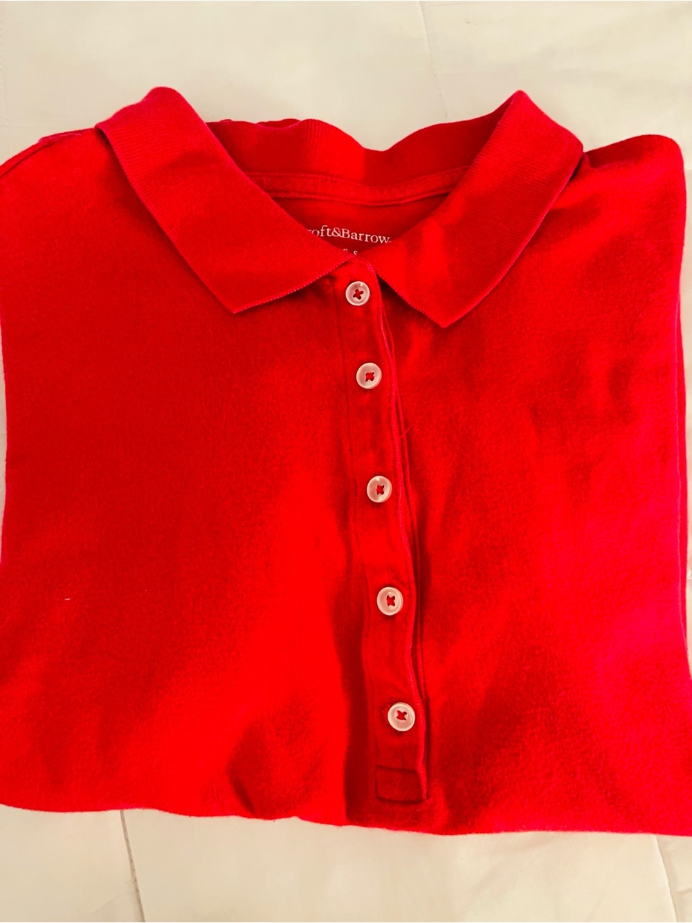 croft & barrow Bright Red Kids Polo Shirt